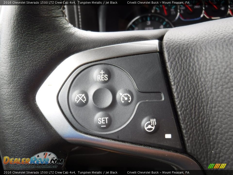 2016 Chevrolet Silverado 1500 LTZ Crew Cab 4x4 Tungsten Metallic / Jet Black Photo #29