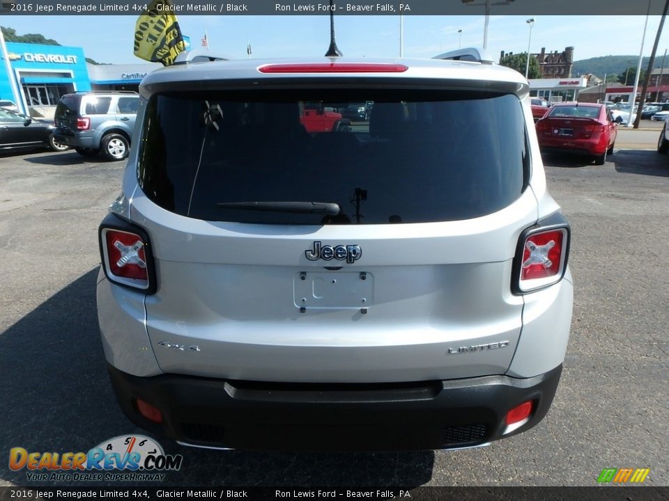 2016 Jeep Renegade Limited 4x4 Glacier Metallic / Black Photo #4