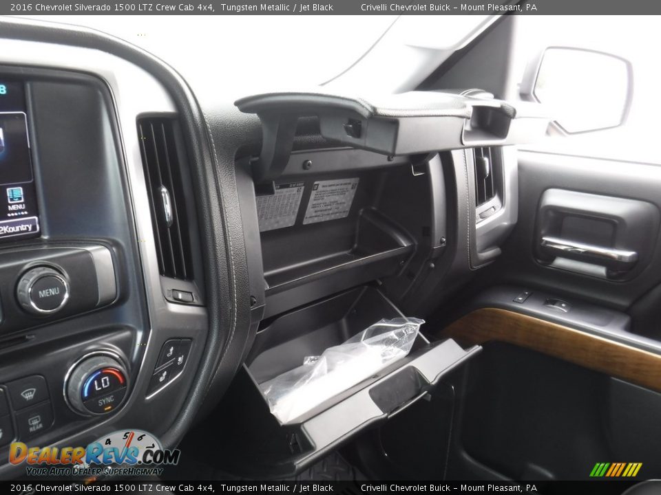 2016 Chevrolet Silverado 1500 LTZ Crew Cab 4x4 Tungsten Metallic / Jet Black Photo #33