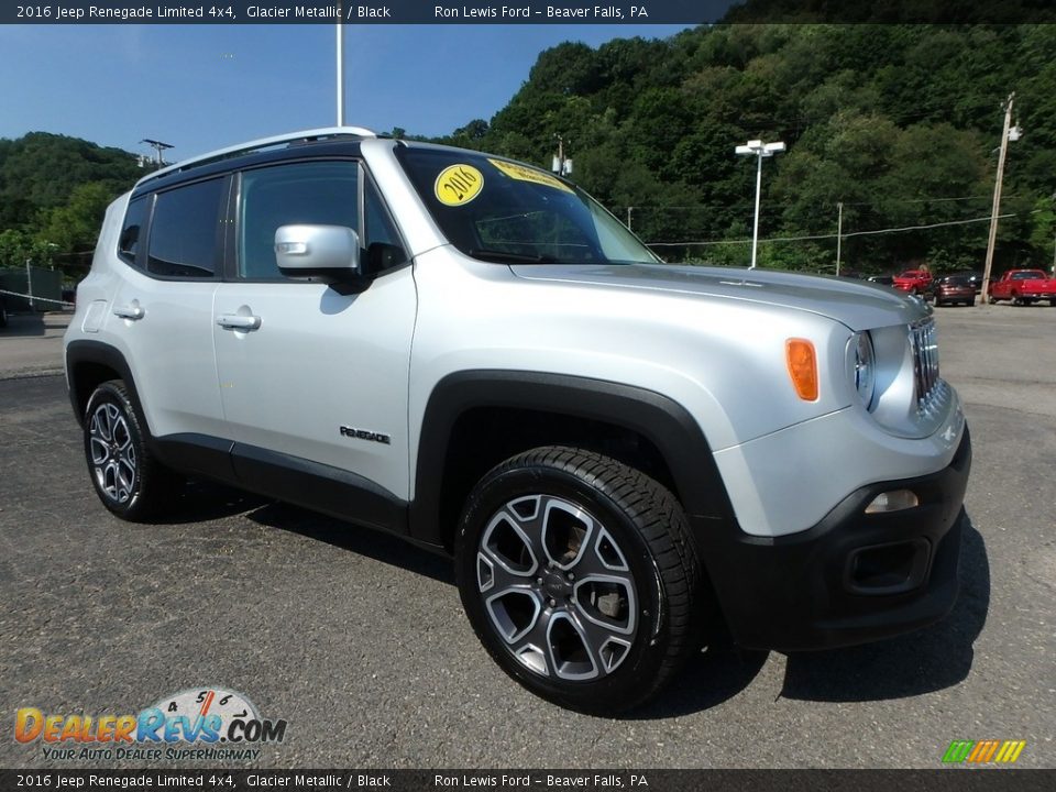 2016 Jeep Renegade Limited 4x4 Glacier Metallic / Black Photo #9