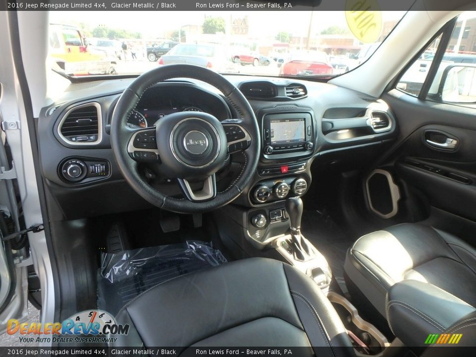 2016 Jeep Renegade Limited 4x4 Glacier Metallic / Black Photo #13