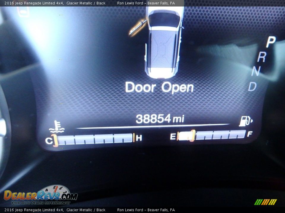 2016 Jeep Renegade Limited 4x4 Glacier Metallic / Black Photo #20