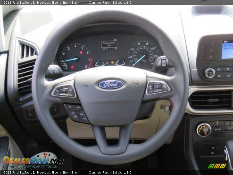 2018 Ford EcoSport S Steering Wheel Photo #5