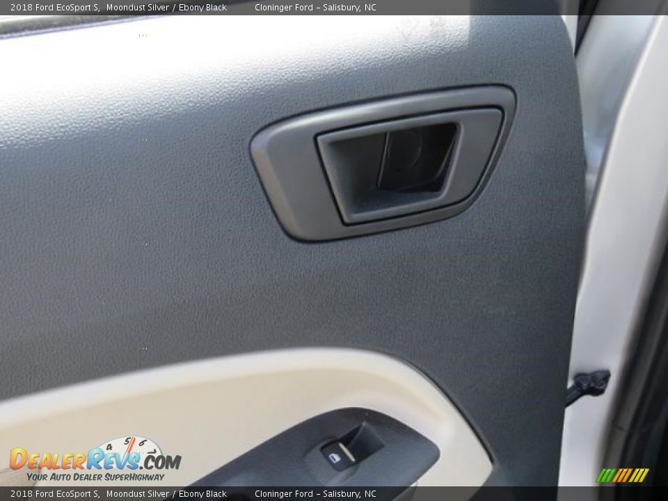 2018 Ford EcoSport S Moondust Silver / Ebony Black Photo #7