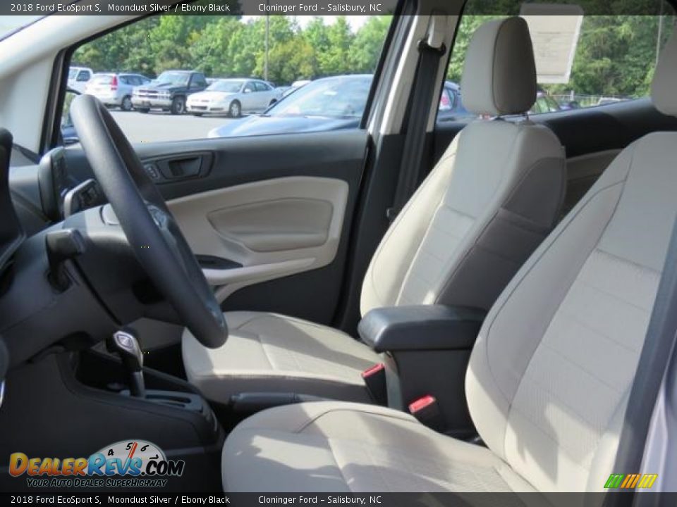2018 Ford EcoSport S Moondust Silver / Ebony Black Photo #8