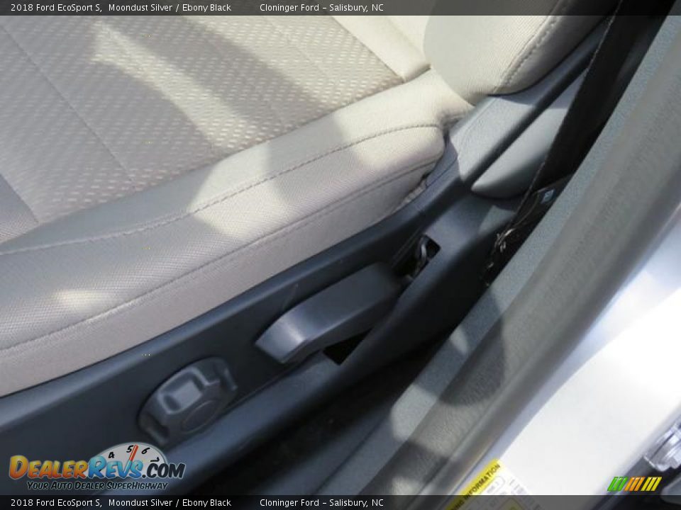 2018 Ford EcoSport S Moondust Silver / Ebony Black Photo #9