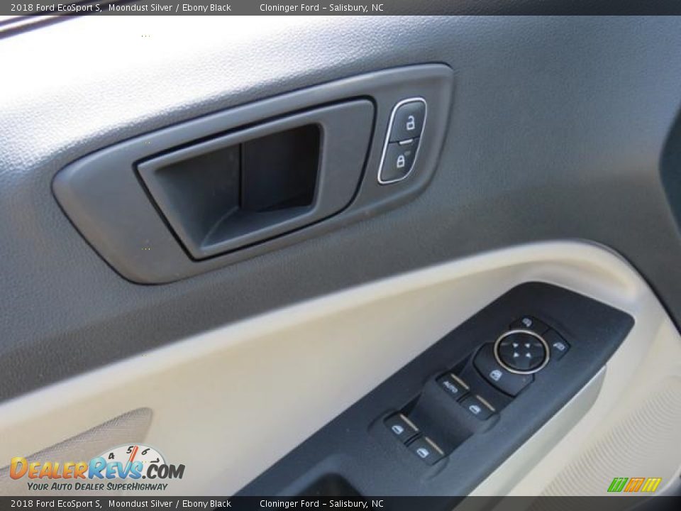 2018 Ford EcoSport S Moondust Silver / Ebony Black Photo #10
