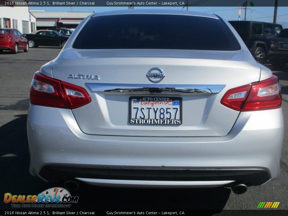 2016 Nissan Altima 2.5 S Brilliant Silver / Charcoal Photo #6