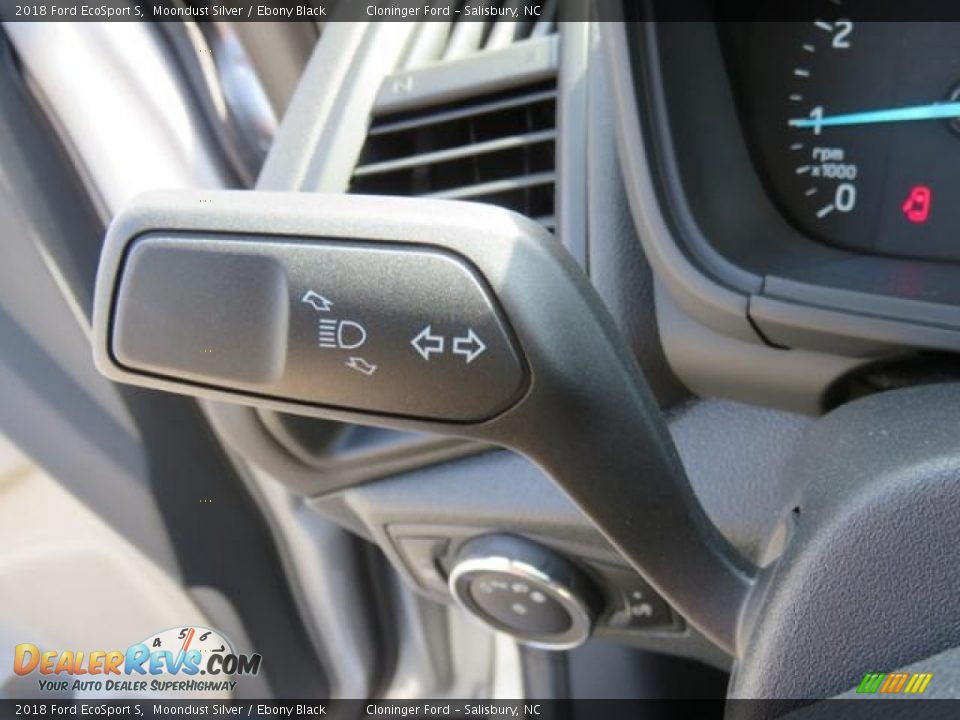 2018 Ford EcoSport S Moondust Silver / Ebony Black Photo #16
