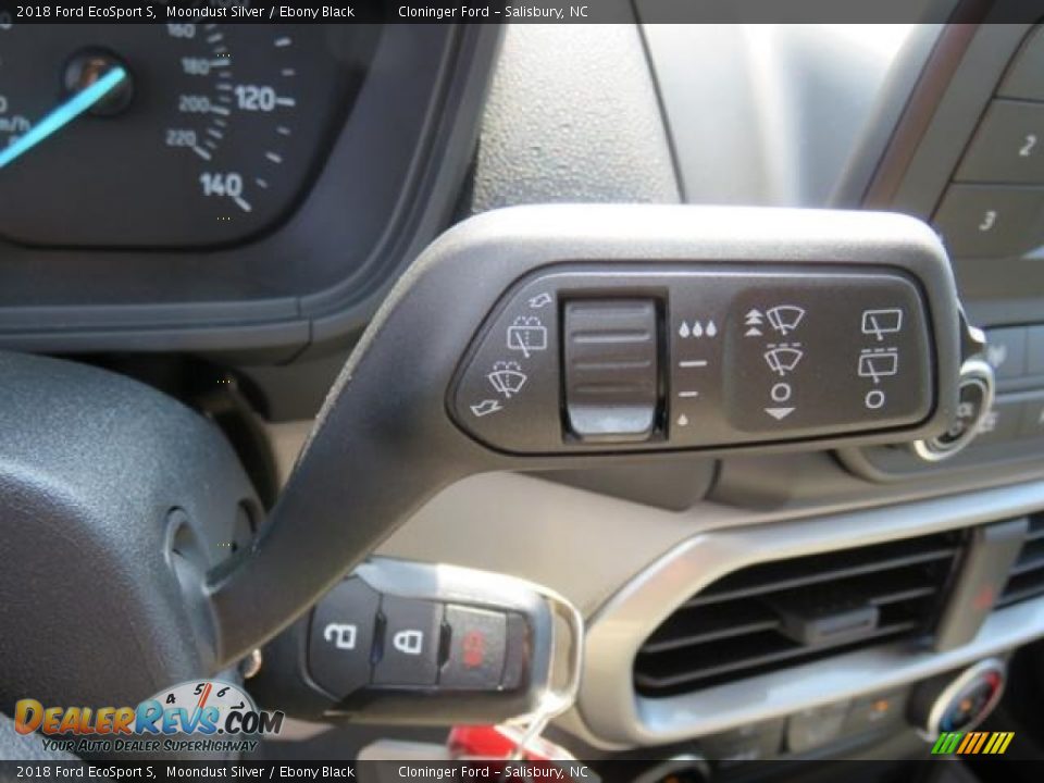 2018 Ford EcoSport S Moondust Silver / Ebony Black Photo #17
