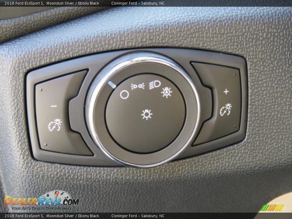 2018 Ford EcoSport S Moondust Silver / Ebony Black Photo #18
