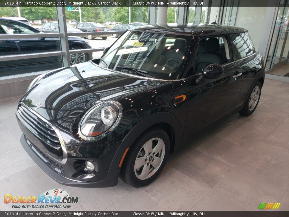 2019 Mini Hardtop Cooper 2 Door Midnight Black / Carbon Black Photo #3