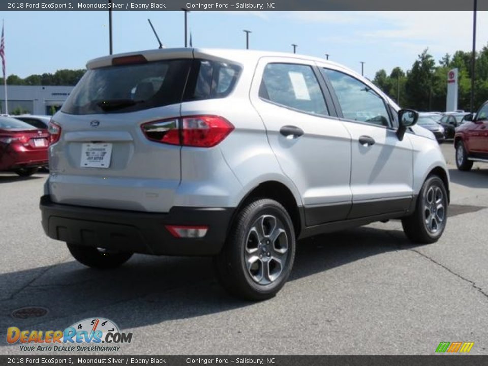 2018 Ford EcoSport S Moondust Silver / Ebony Black Photo #20