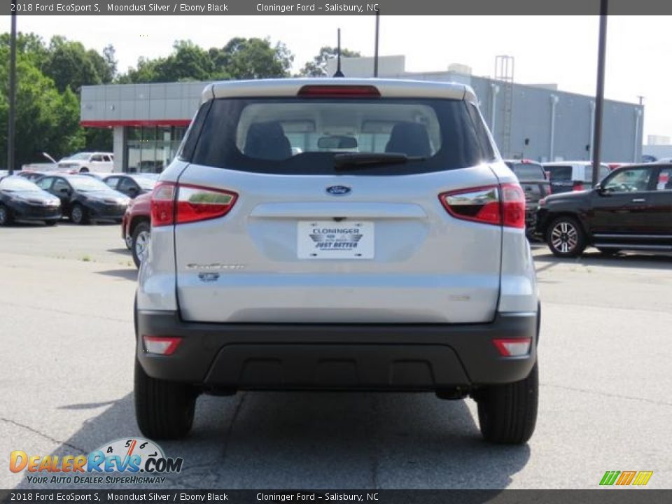 2018 Ford EcoSport S Moondust Silver / Ebony Black Photo #21