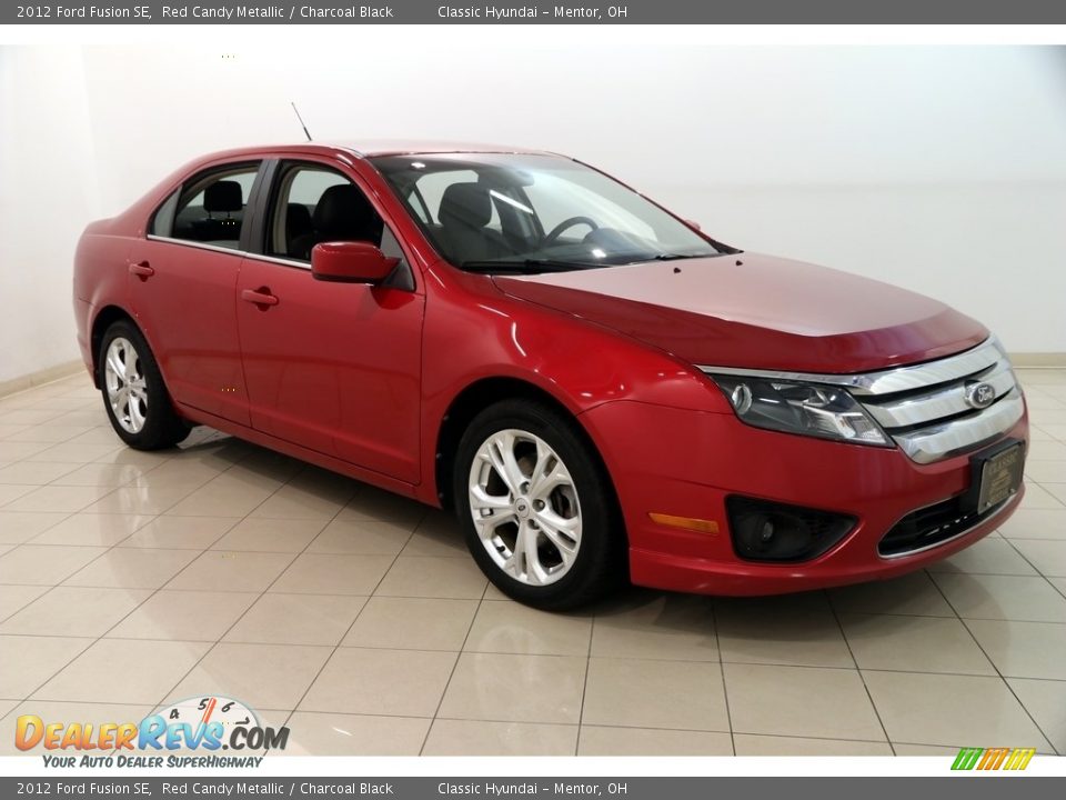 2012 Ford Fusion SE Red Candy Metallic / Charcoal Black Photo #1