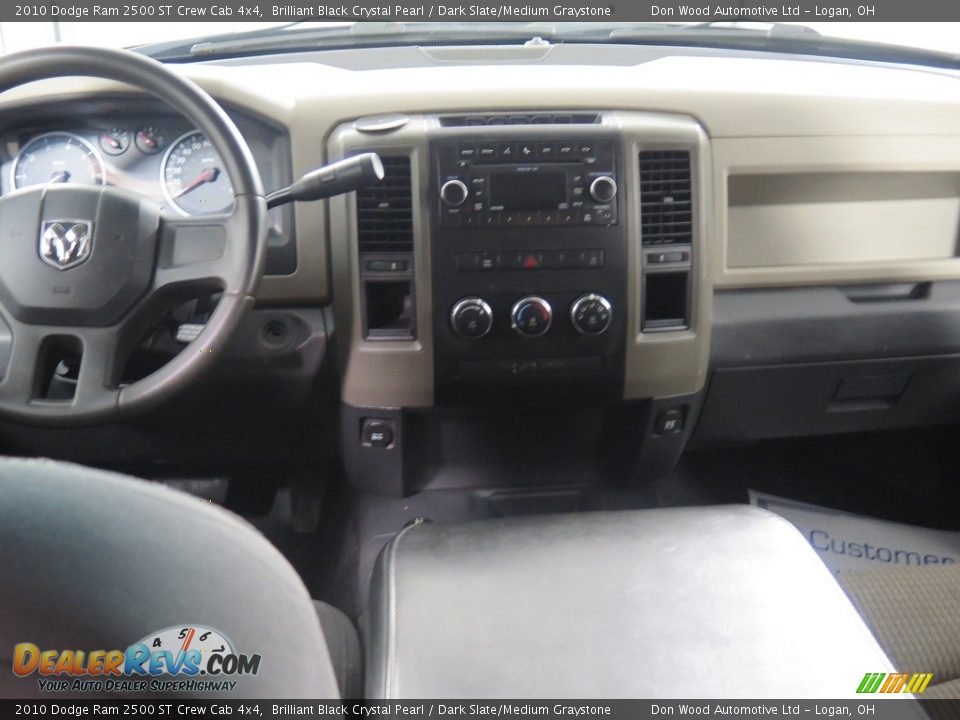 2010 Dodge Ram 2500 ST Crew Cab 4x4 Brilliant Black Crystal Pearl / Dark Slate/Medium Graystone Photo #9