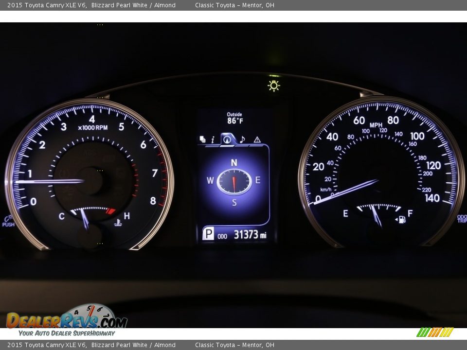 2015 Toyota Camry XLE V6 Gauges Photo #8