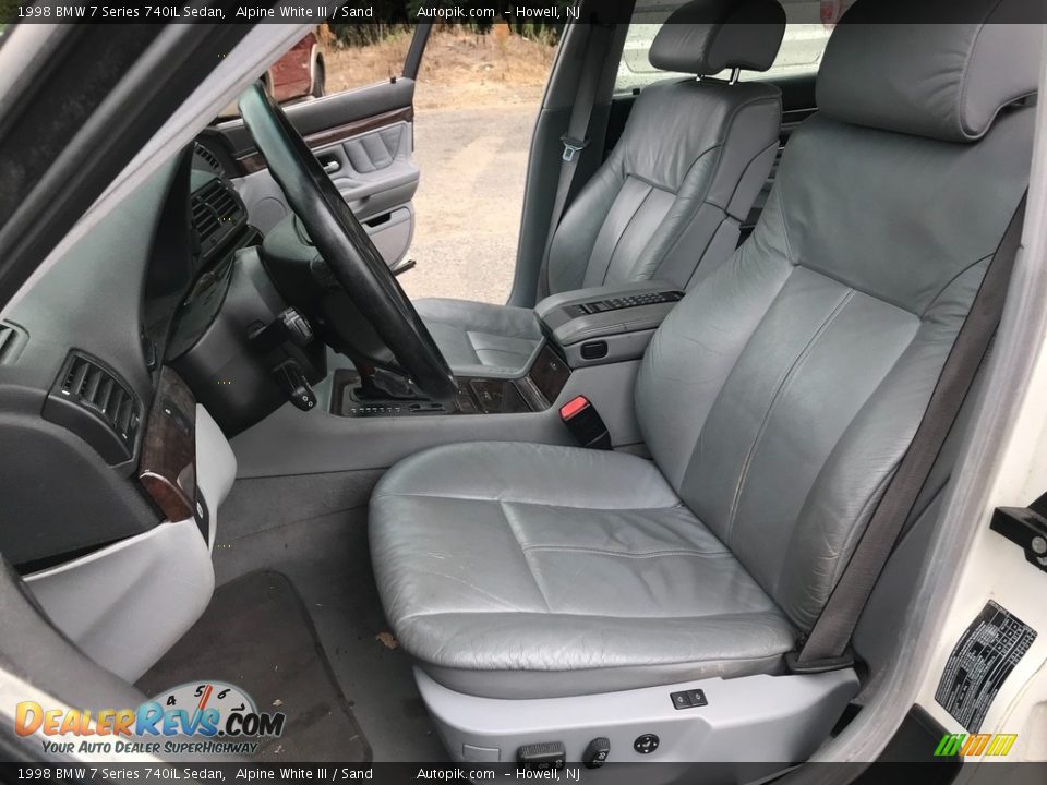 1998 BMW 7 Series 740iL Sedan Alpine White III / Sand Photo #14