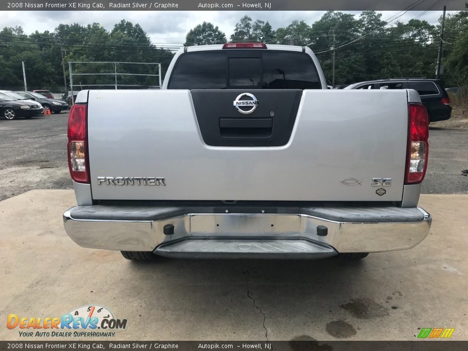 2008 Nissan Frontier XE King Cab Radiant Silver / Graphite Photo #6