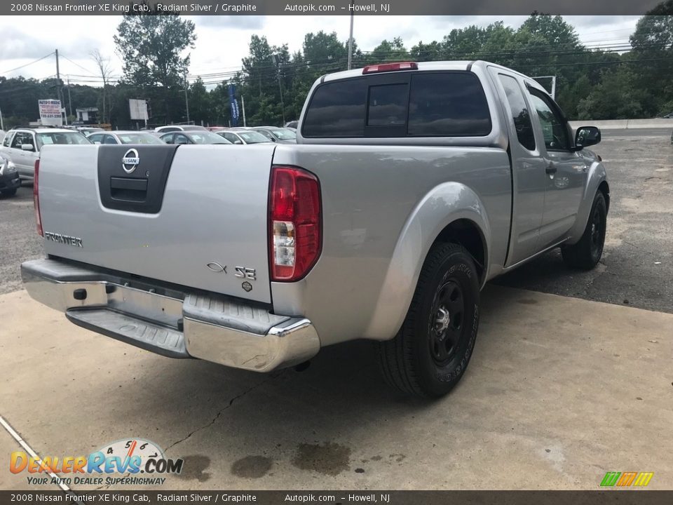 2008 Nissan Frontier XE King Cab Radiant Silver / Graphite Photo #7