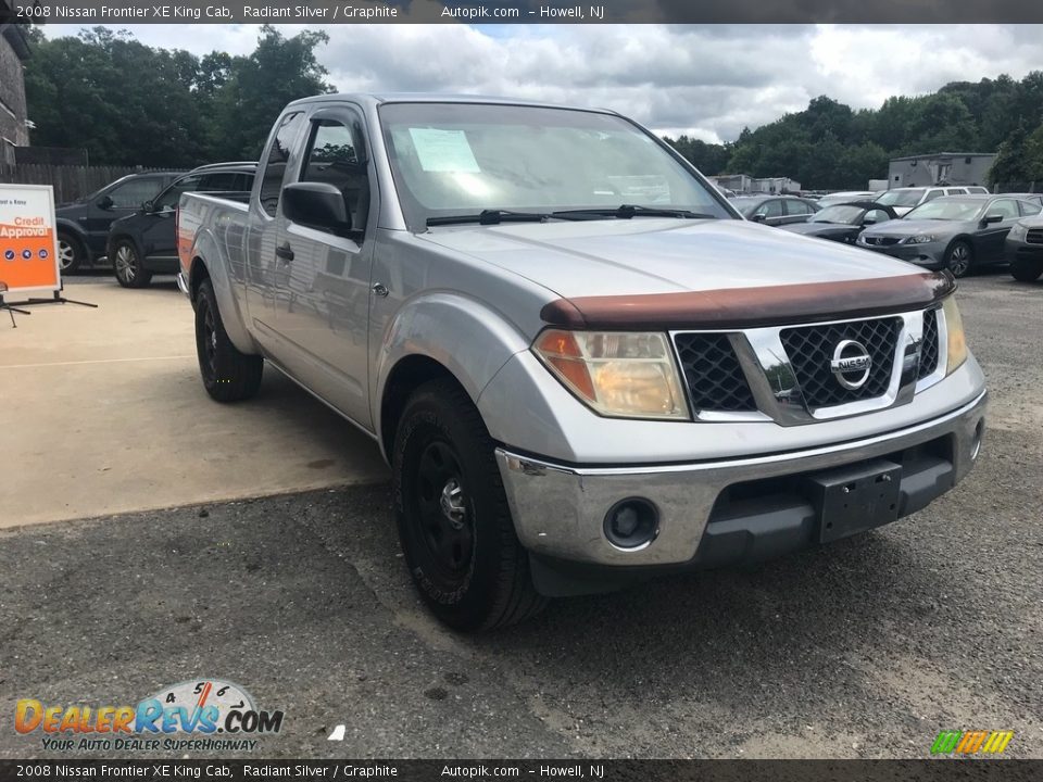 2008 Nissan Frontier XE King Cab Radiant Silver / Graphite Photo #9