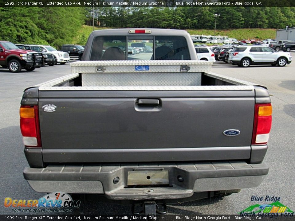 1999 Ford Ranger XLT Extended Cab 4x4 Medium Platinum Metallic / Medium Graphite Photo #4