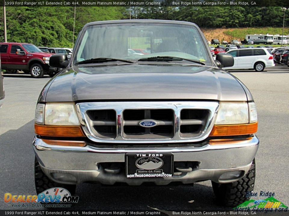 1999 Ford Ranger XLT Extended Cab 4x4 Medium Platinum Metallic / Medium Graphite Photo #8