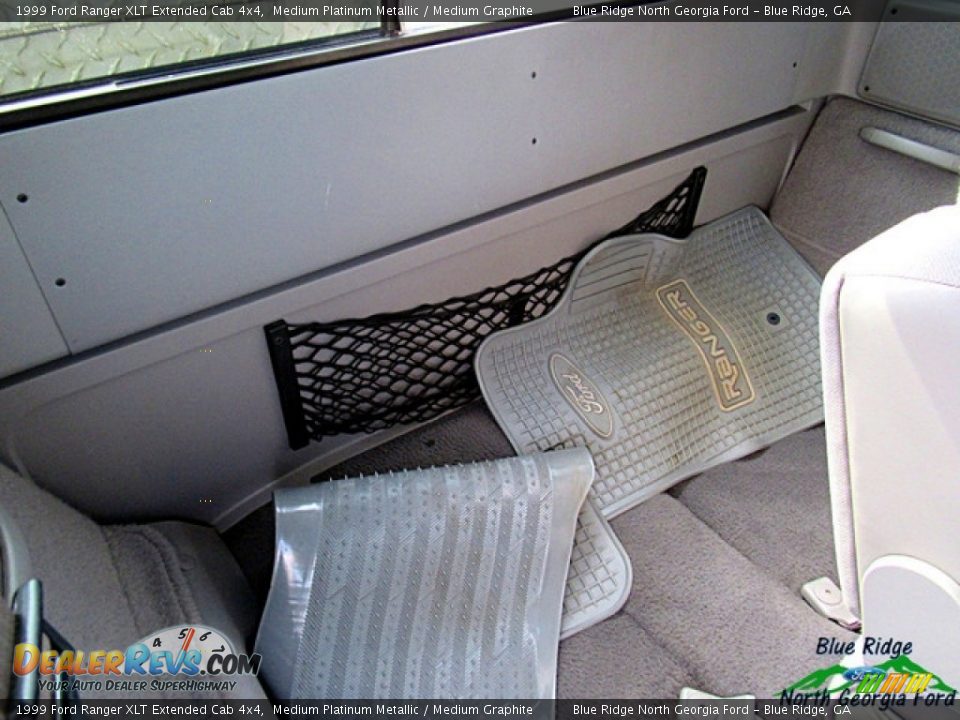 1999 Ford Ranger XLT Extended Cab 4x4 Medium Platinum Metallic / Medium Graphite Photo #13