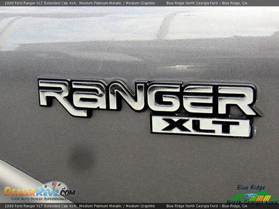 1999 Ford Ranger XLT Extended Cab 4x4 Medium Platinum Metallic / Medium Graphite Photo #31