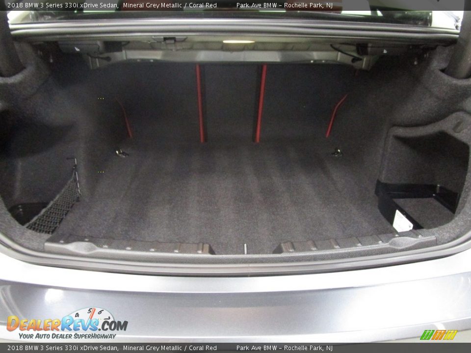 2018 BMW 3 Series 330i xDrive Sedan Mineral Grey Metallic / Coral Red Photo #22