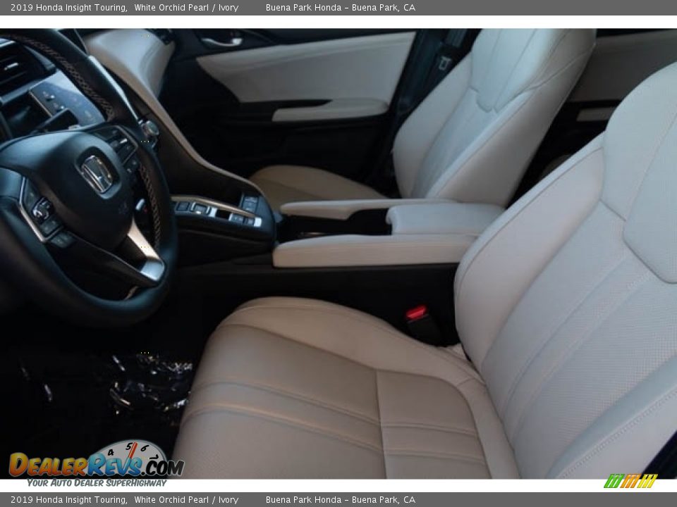2019 Honda Insight Touring White Orchid Pearl / Ivory Photo #17