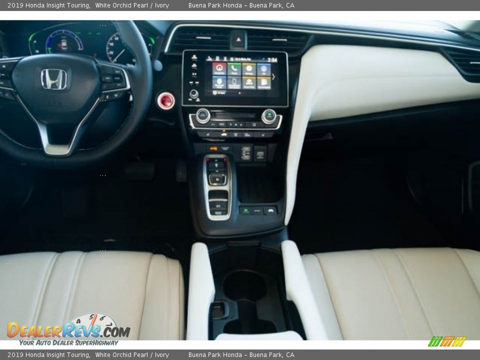 2019 Honda Insight Touring White Orchid Pearl / Ivory Photo #19