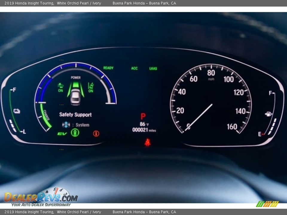 2019 Honda Insight Touring White Orchid Pearl / Ivory Photo #20