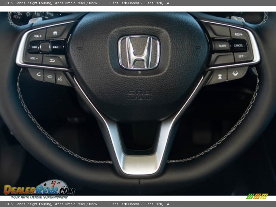 2019 Honda Insight Touring White Orchid Pearl / Ivory Photo #21