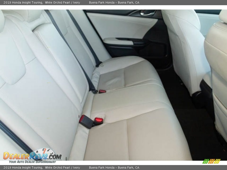 2019 Honda Insight Touring White Orchid Pearl / Ivory Photo #30