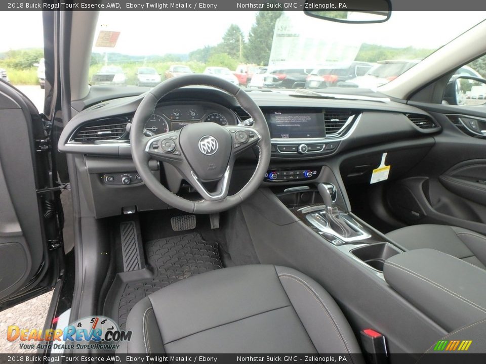 Ebony Interior - 2018 Buick Regal TourX Essence AWD Photo #12
