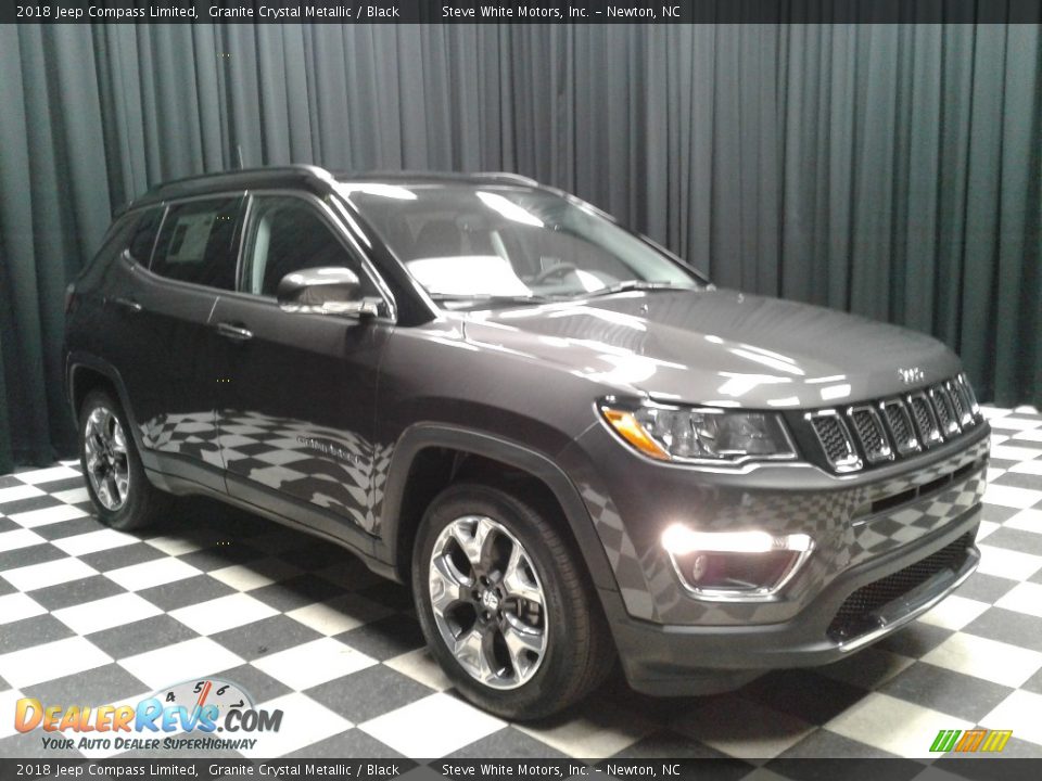2018 Jeep Compass Limited Granite Crystal Metallic / Black Photo #4