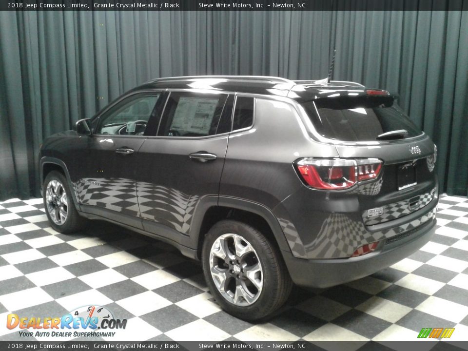 2018 Jeep Compass Limited Granite Crystal Metallic / Black Photo #8