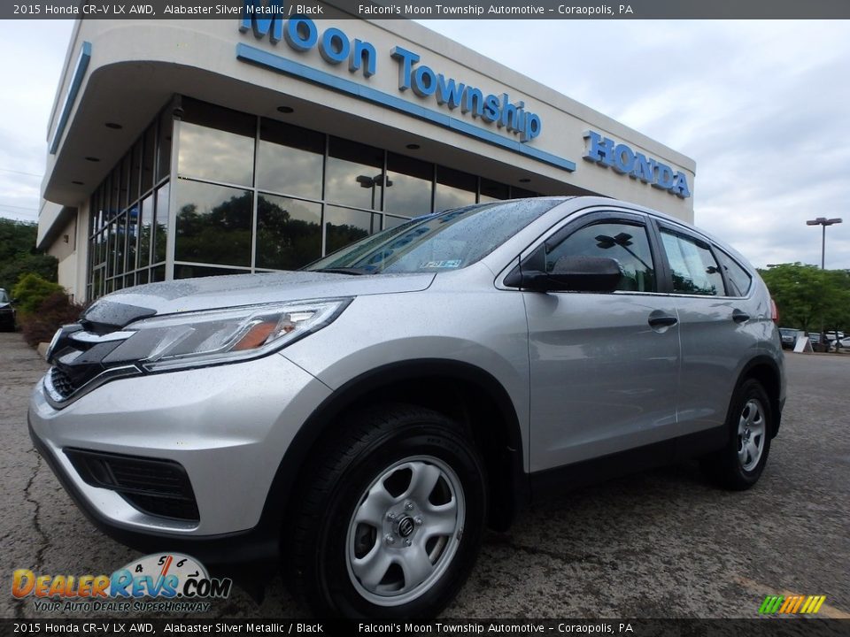 2015 Honda CR-V LX AWD Alabaster Silver Metallic / Black Photo #1
