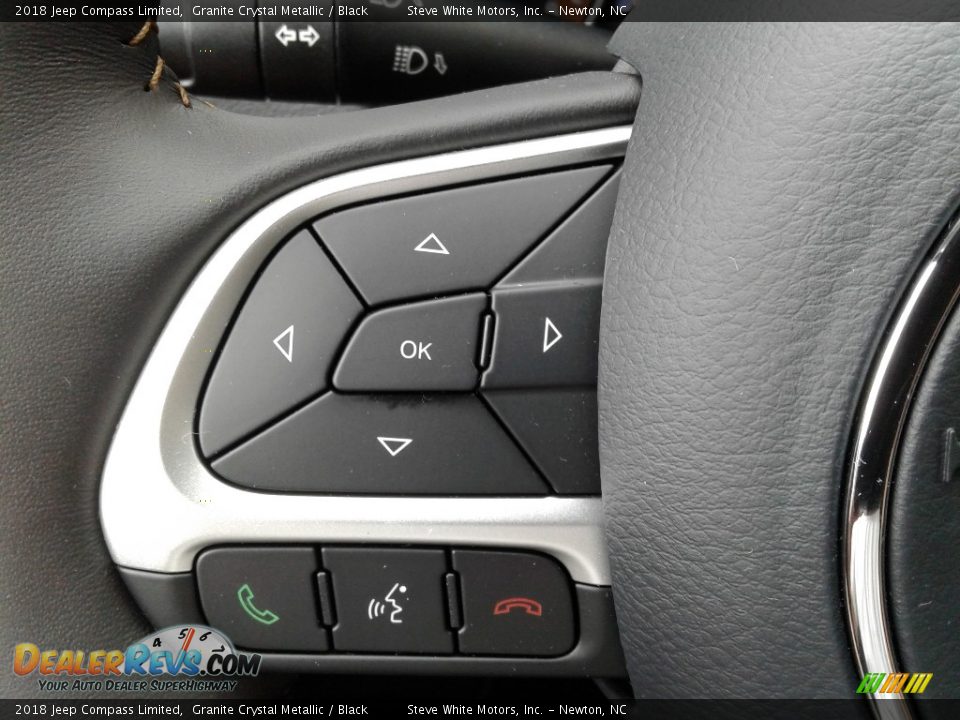 2018 Jeep Compass Limited Granite Crystal Metallic / Black Photo #18