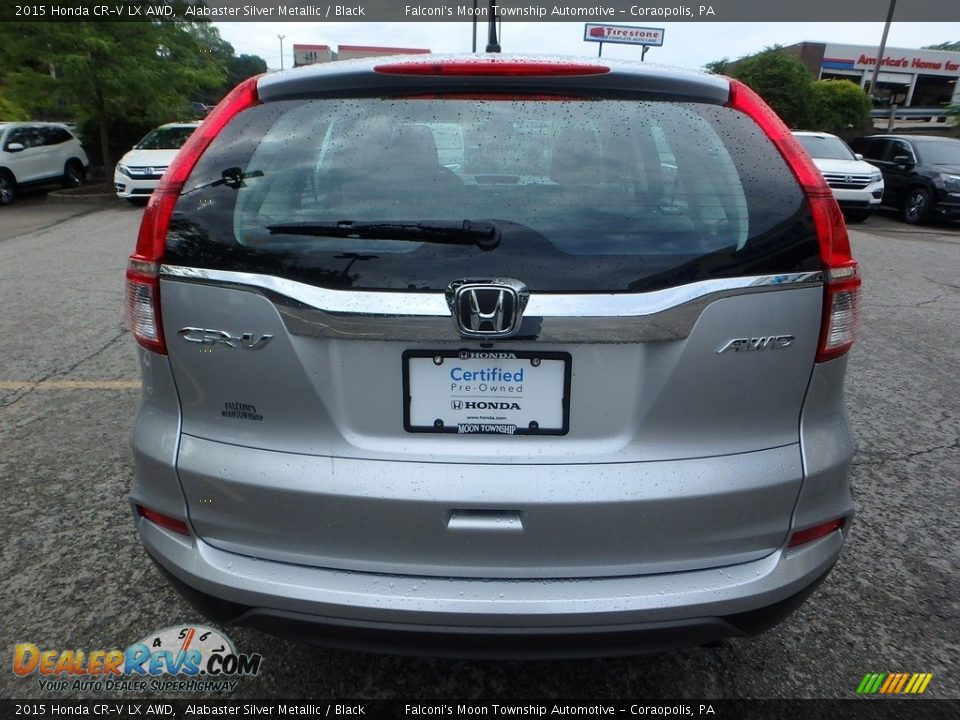 2015 Honda CR-V LX AWD Alabaster Silver Metallic / Black Photo #4