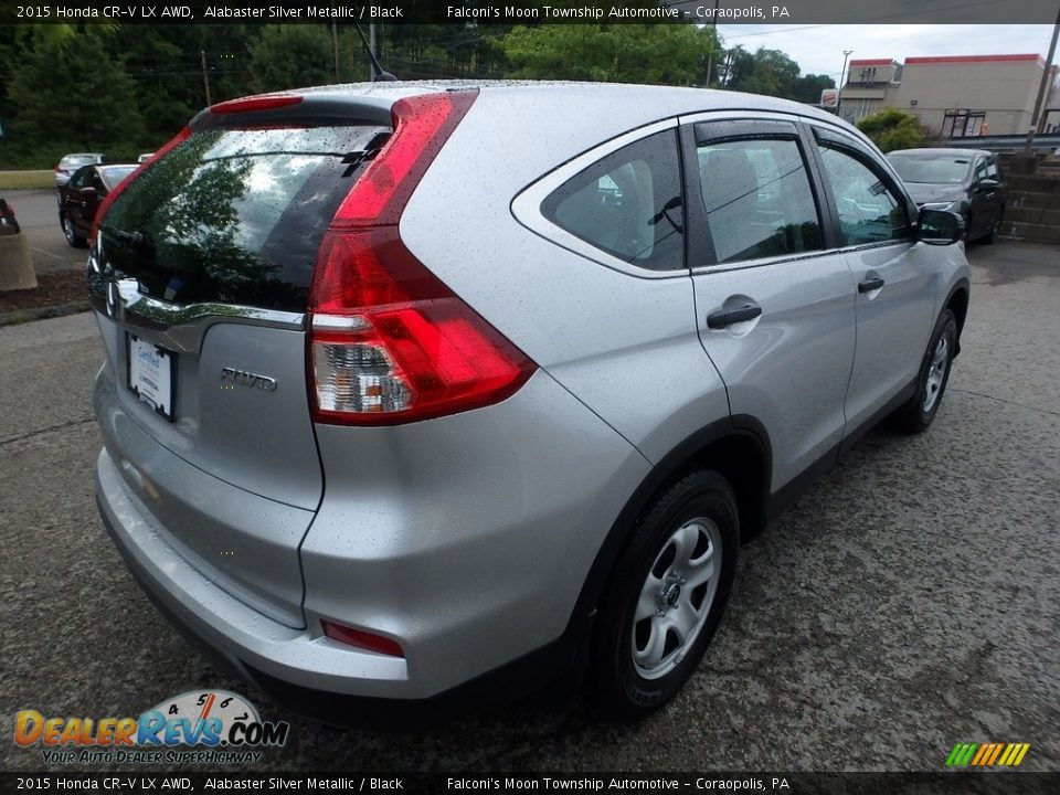 2015 Honda CR-V LX AWD Alabaster Silver Metallic / Black Photo #6