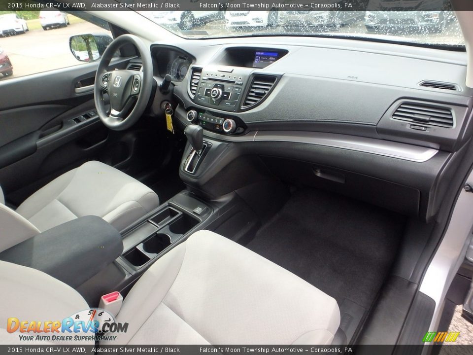 2015 Honda CR-V LX AWD Alabaster Silver Metallic / Black Photo #12