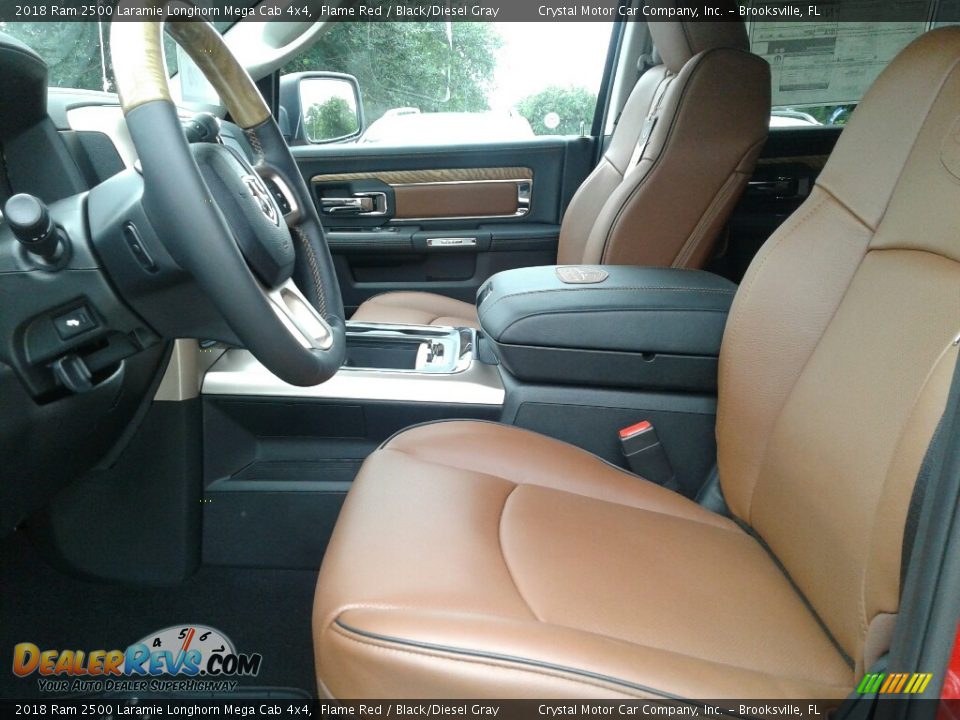 Front Seat of 2018 Ram 2500 Laramie Longhorn Mega Cab 4x4 Photo #9
