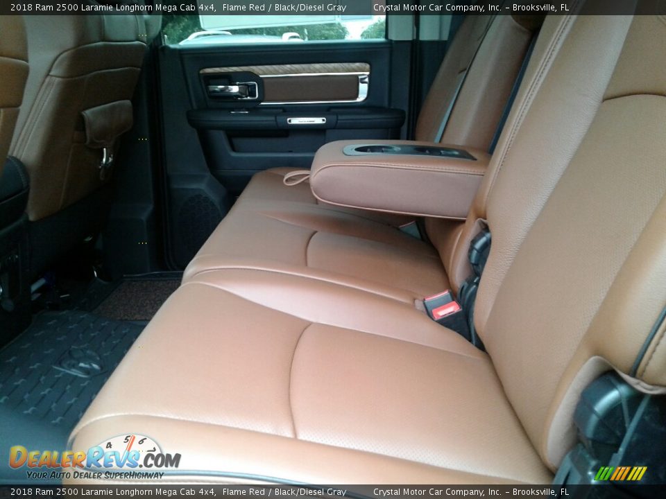 Rear Seat of 2018 Ram 2500 Laramie Longhorn Mega Cab 4x4 Photo #10