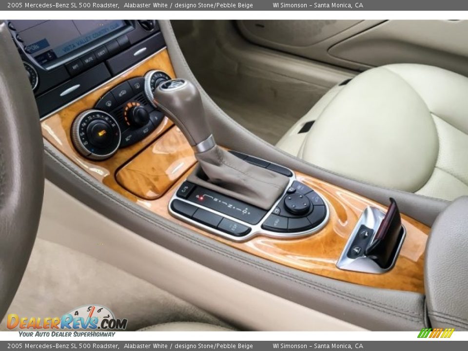 2005 Mercedes-Benz SL 500 Roadster Alabaster White / designo Stone/Pebble Beige Photo #19