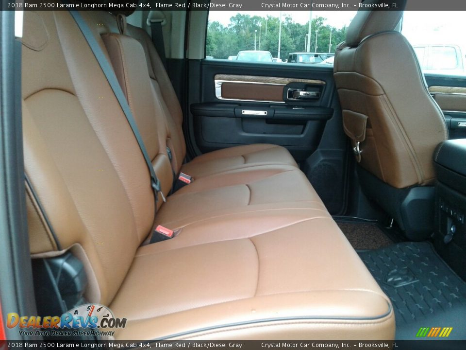 Rear Seat of 2018 Ram 2500 Laramie Longhorn Mega Cab 4x4 Photo #11