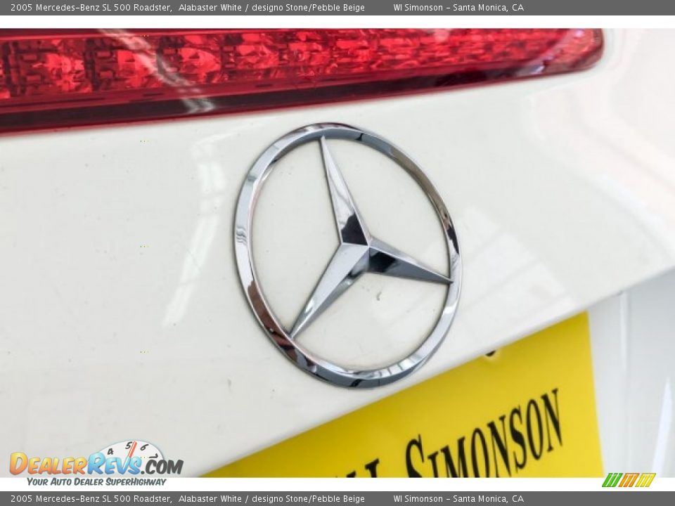 2005 Mercedes-Benz SL 500 Roadster Alabaster White / designo Stone/Pebble Beige Photo #24