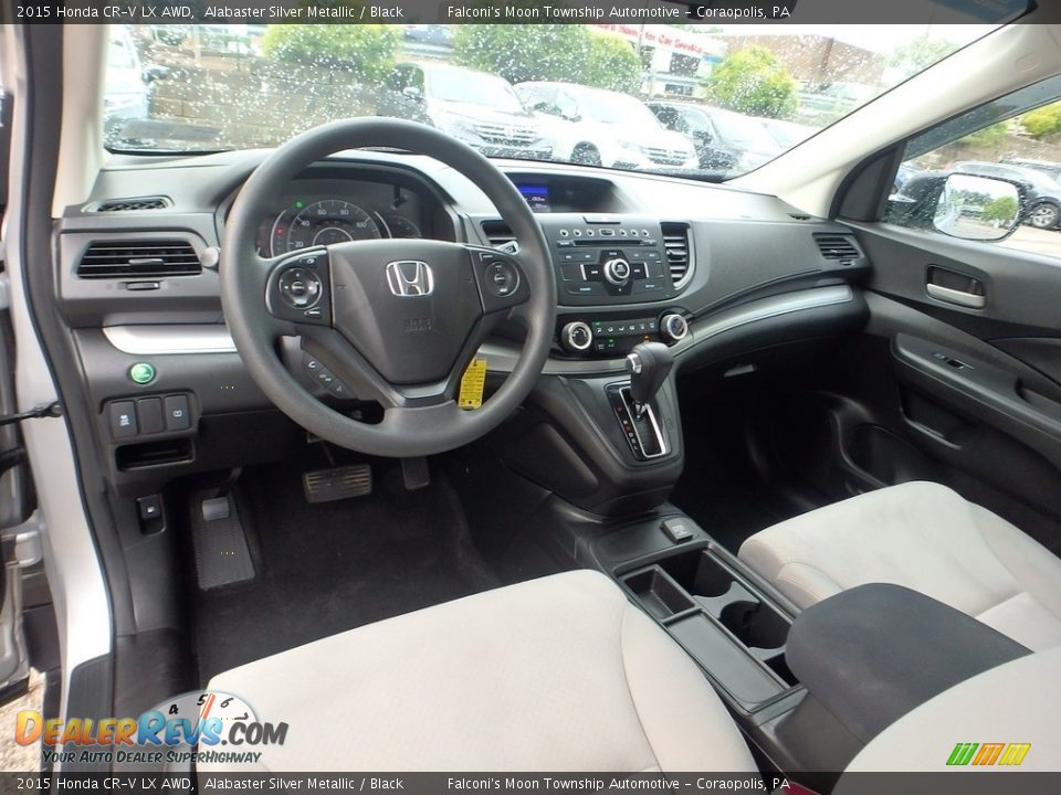 2015 Honda CR-V LX AWD Alabaster Silver Metallic / Black Photo #18