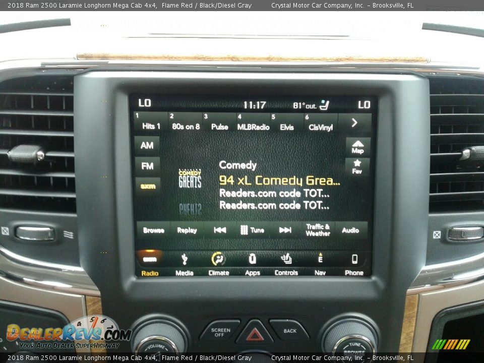 Controls of 2018 Ram 2500 Laramie Longhorn Mega Cab 4x4 Photo #15